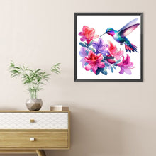 Load image into Gallery viewer, Diamond Painting - Full Round - Hummingbird And Azalea (30*30CM)
