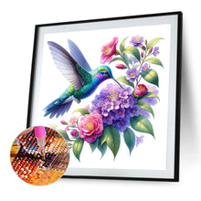 Load image into Gallery viewer, Diamond Painting - Full Round - Hummingbird And Camellia (30*30CM)
