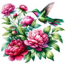 Load image into Gallery viewer, Diamond Painting - Full Round - Peony And Bird (30*30CM)

