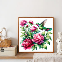 Load image into Gallery viewer, Diamond Painting - Full Round - Peony And Bird (30*30CM)
