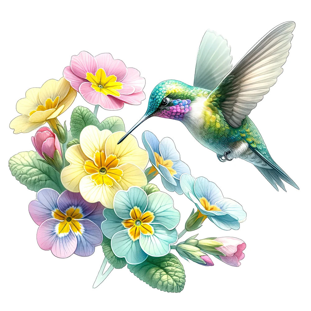 Diamond Painting - Full Round - Flowers And Birds (30*30CM)