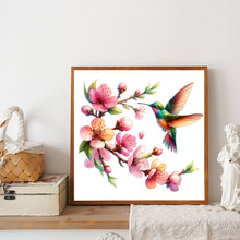 Load image into Gallery viewer, Diamond Painting - Full Round - Peach Blossom And Bird (30*30CM)
