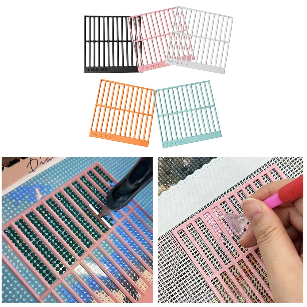 5Pcs DIY Diamond Art Guide Ruler Beginner Rhinestone Positioning Grid Ruler Tool