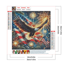 Load image into Gallery viewer, Diamond Painting - Full Round - Independence Day Eagle (30*30CM)
