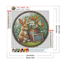 Load image into Gallery viewer, Diamond Painting - Full Round - Rabbit And Flower (30*30CM)
