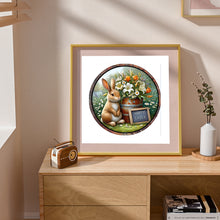 Load image into Gallery viewer, Diamond Painting - Full Round - Rabbit And Flower (30*30CM)
