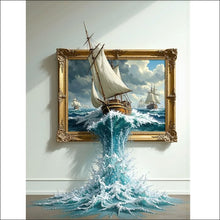 Load image into Gallery viewer, Diamond Painting - Full Round - Sailboat In Painting (50*40CM)
