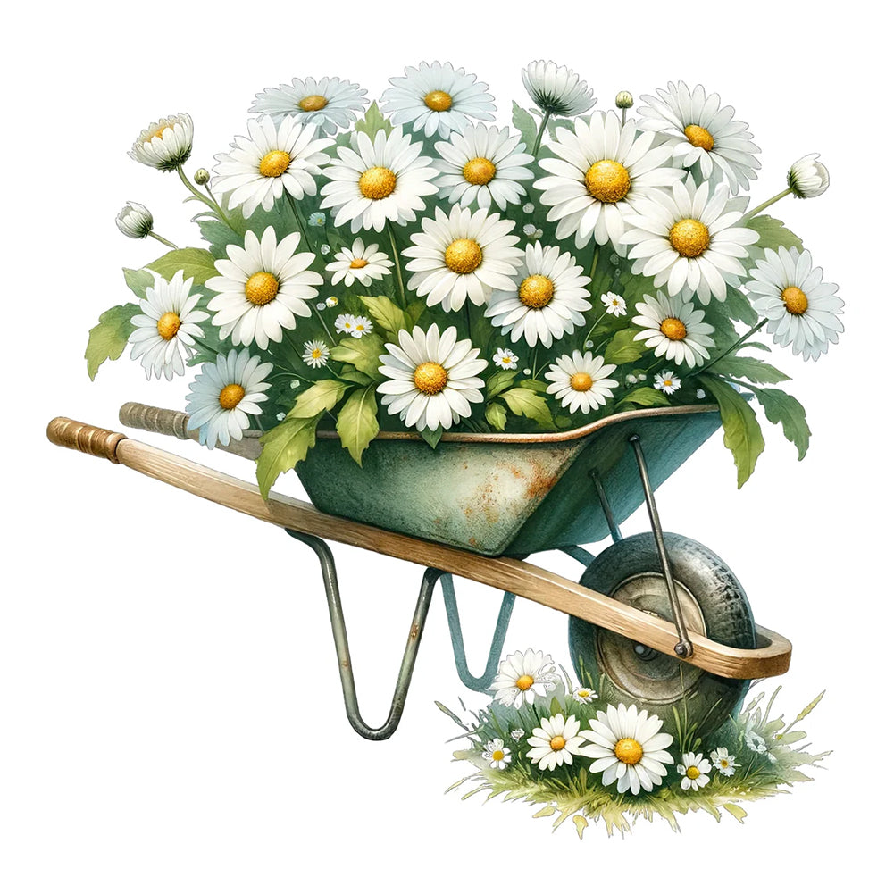 Diamond Painting - Full Round - Daisy Cart (30*30CM)