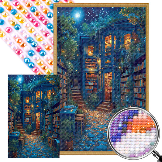 AB Diamond Painting - Full Round - Dream Library (40*65CM)