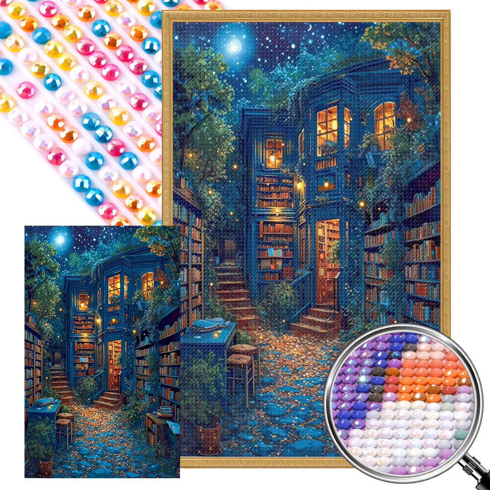 AB Diamond Painting - Full Round - Dream Library (40*65CM)
