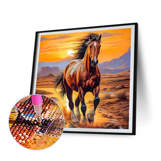 Diamond Painting - Full Round - Horse (30*30CM)