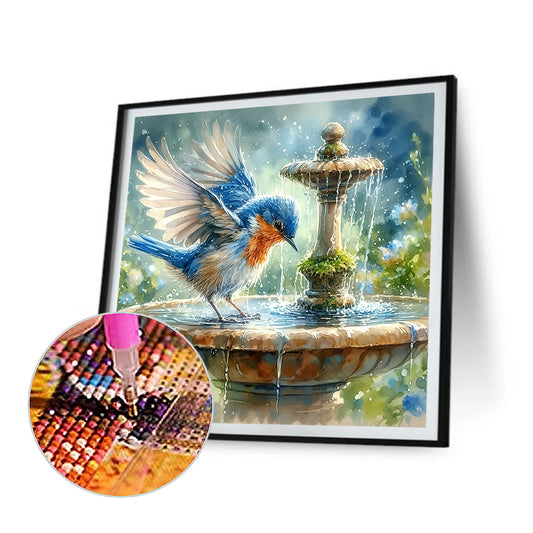 Diamond Painting - Full Round - Bluebird (30*30CM)