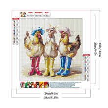 Load image into Gallery viewer, Diamond Painting - Full Round - Chicken In Water Shoes (30*30CM)
