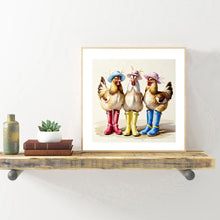 Load image into Gallery viewer, Diamond Painting - Full Round - Chicken In Water Shoes (30*30CM)
