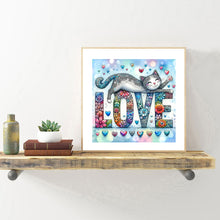 Load image into Gallery viewer, Diamond Painting - Full Round - Love Cat (30*30CM)
