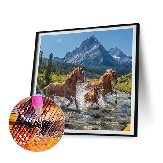 Diamond Painting - Full Round - Horse (40*40CM)