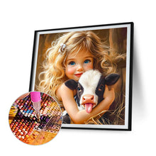 Load image into Gallery viewer, Diamond Painting - Full Round - Cute Girl (40*40CM)
