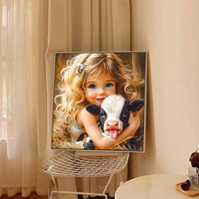 Load image into Gallery viewer, Diamond Painting - Full Round - Cute Girl (40*40CM)

