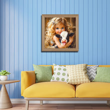 Load image into Gallery viewer, Diamond Painting - Full Round - Cute Girl (40*40CM)
