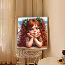 Load image into Gallery viewer, Diamond Painting - Full Round - Cute Girl (40*40CM)
