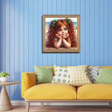 Load image into Gallery viewer, Diamond Painting - Full Round - Cute Girl (40*40CM)
