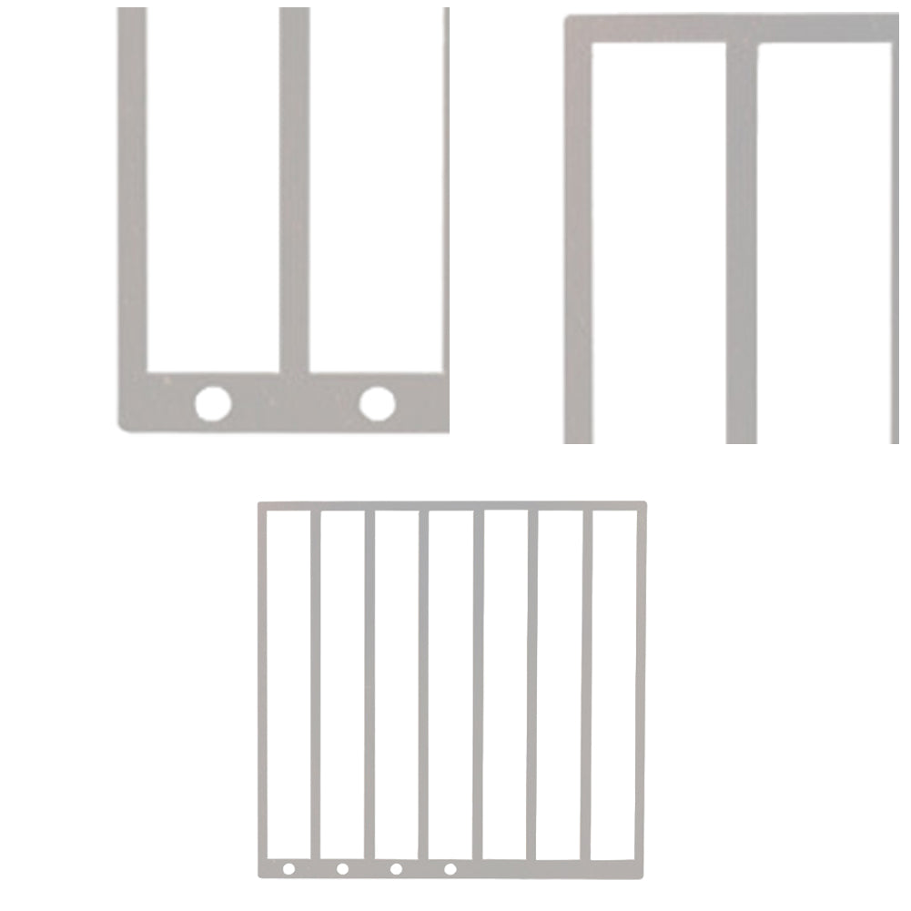Stainless Steel Diamond Painting Ruler DIY Diamond Painting Tools (4 Rows Round)