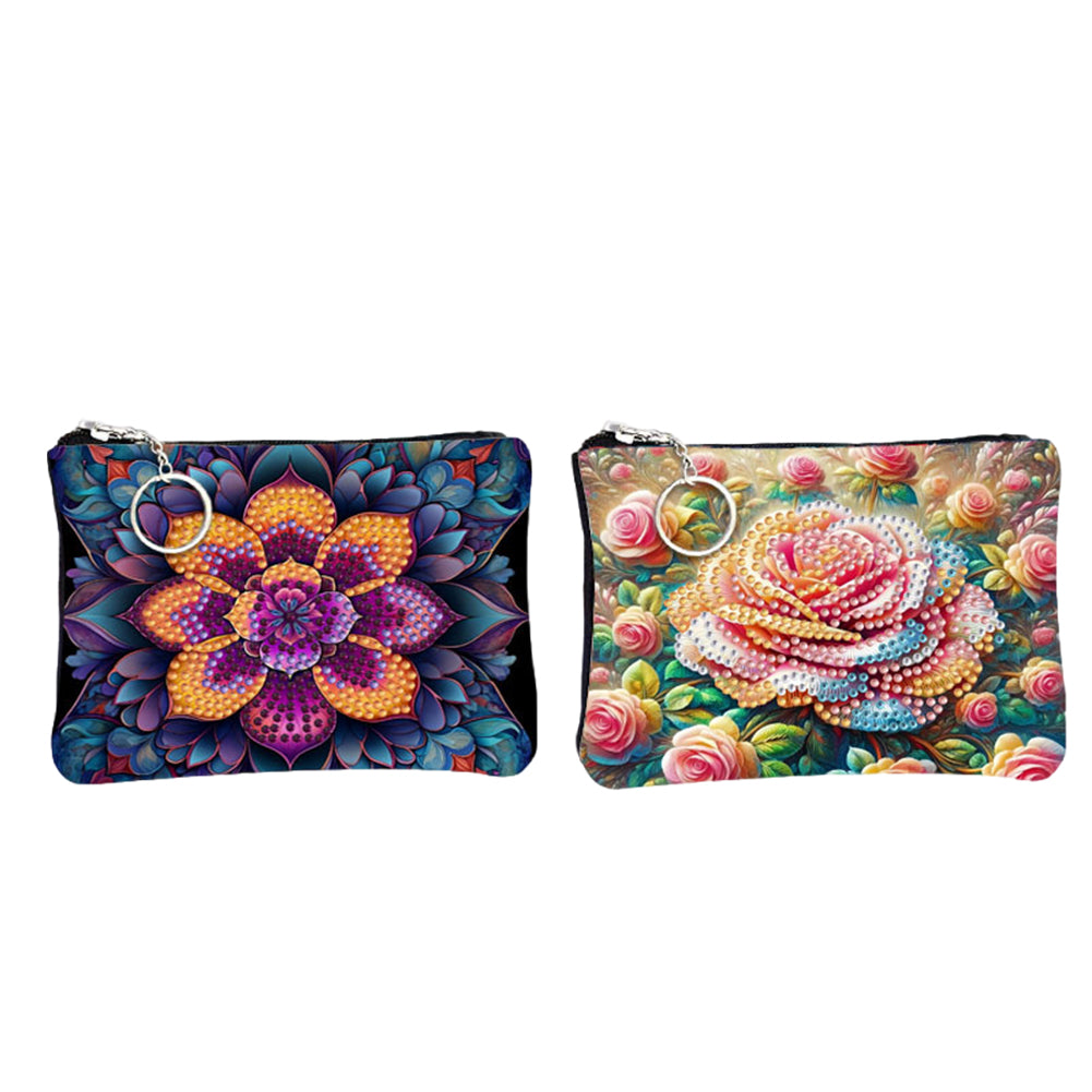 DIY Diamond Art Diamond Dot Card Pack Diamond Painting Coin Pouch (Mandala)