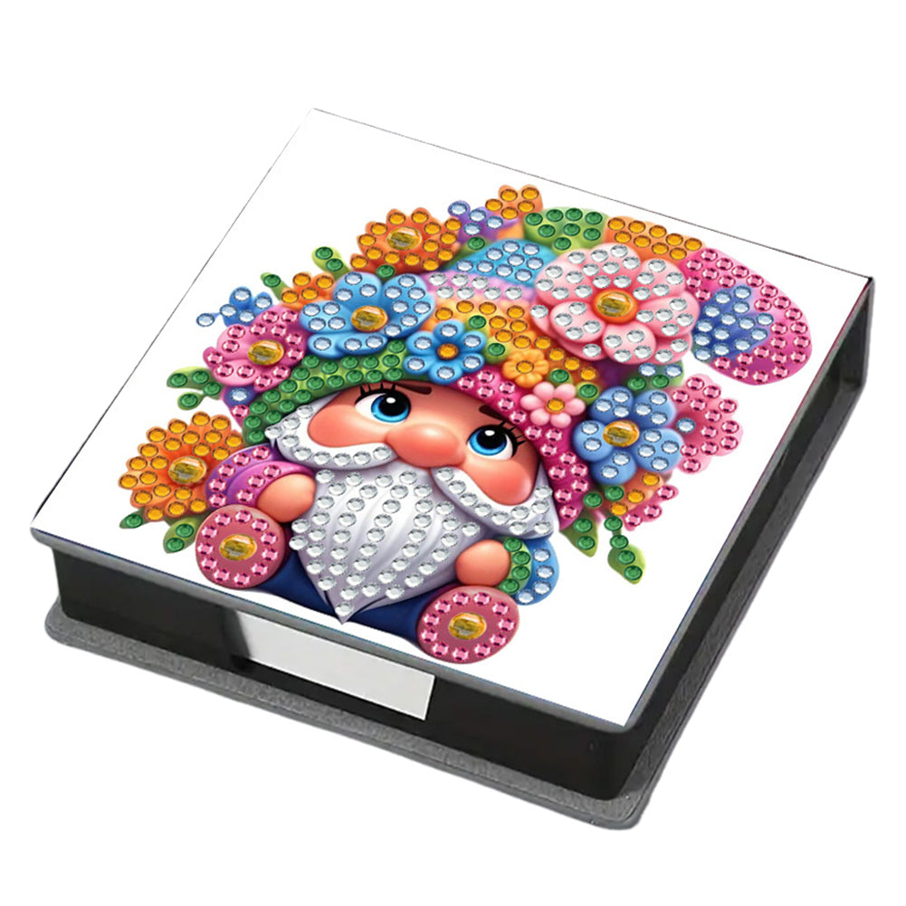 5D DIY PU Diamond Painting Memo Pad Holder with 160 Sheets Paper (Goblin)