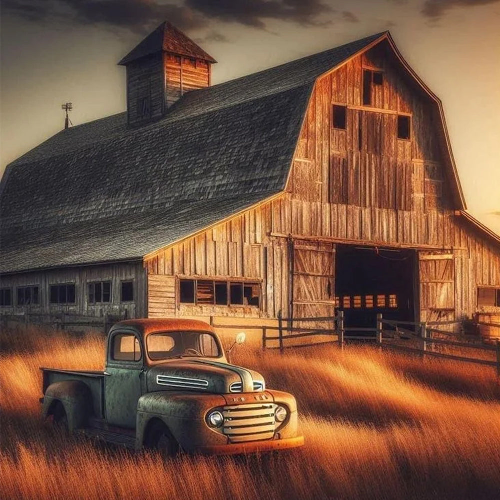 Diamond Painting - Full Round - Factory Classic Car (40*40CM)