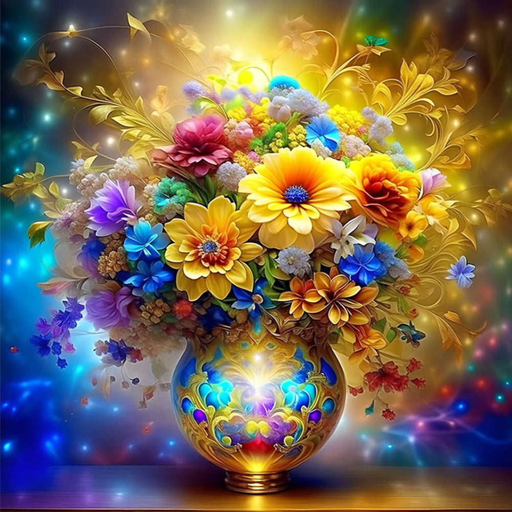 Diamond Painting - Full Round - Bouquet Vase (30*30CM)