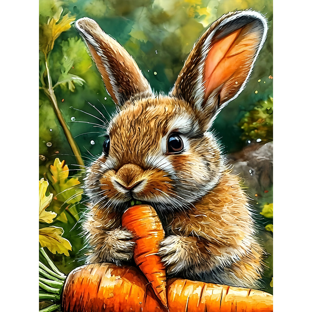 Diamond Painting - Full Round - Carrot Rabbit (30*40CM)