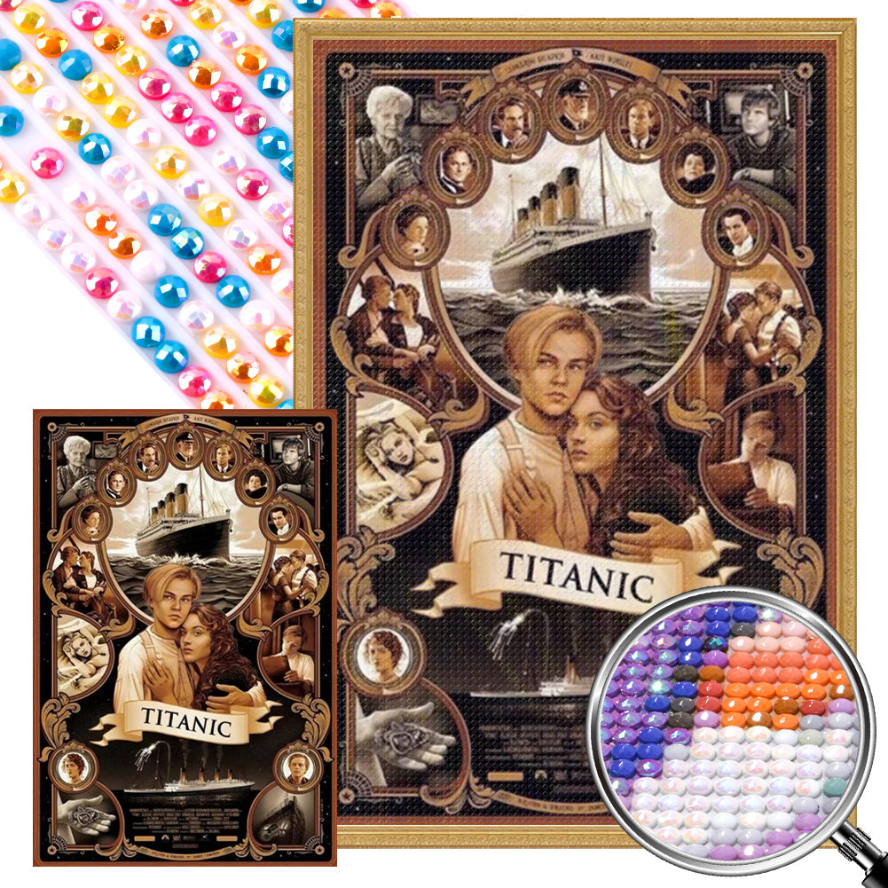AB Diamond Painting - Full Round - Movie (40*60CM)