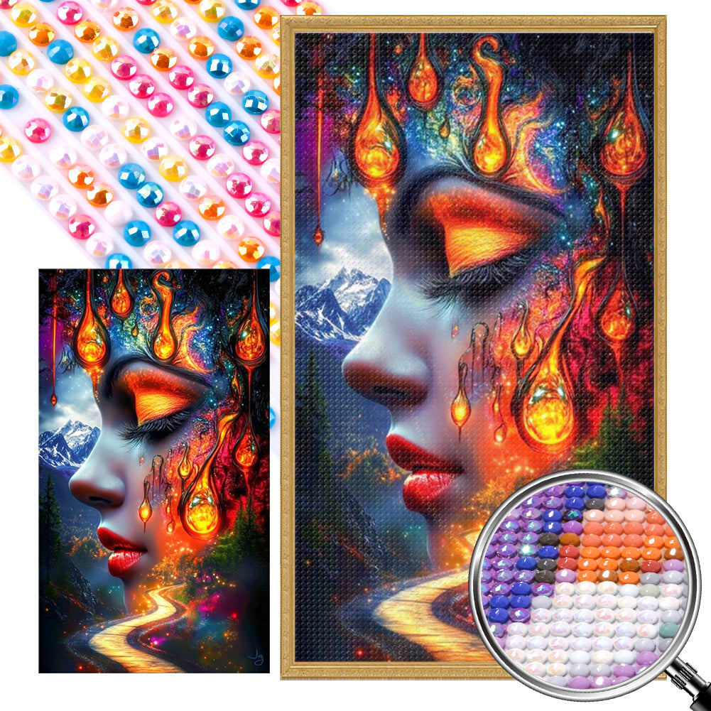 AB Diamond Painting - Full Round - Mountain God'S Daughter (40*70CM)