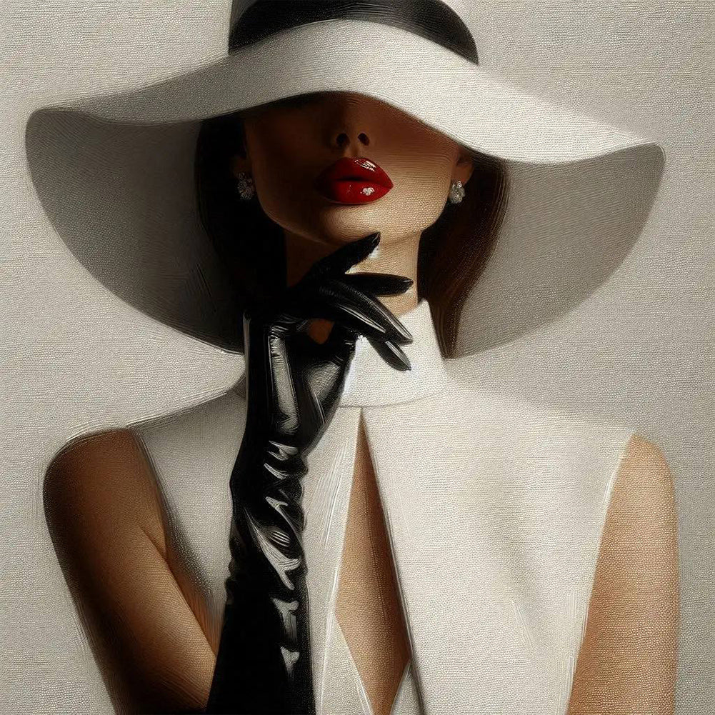 Diamond Painting - Full Round - Elegant Woman (30*30CM)