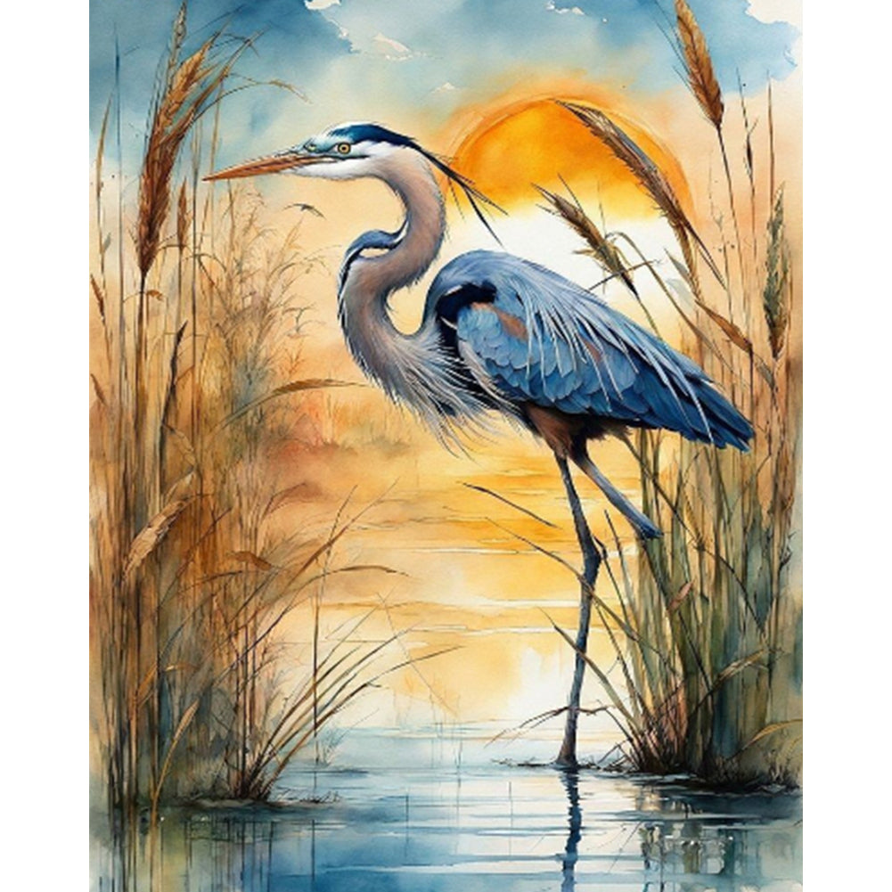 Diamond Painting - Full Round - Red-Crowned Crane (40*50CM)