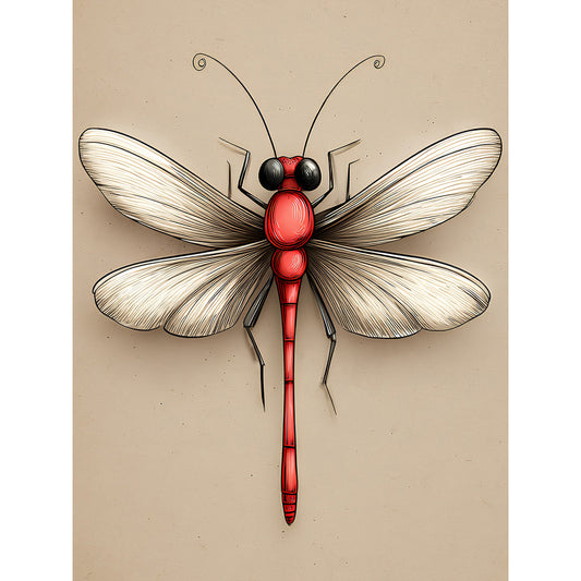 Diamond Painting - Full Round - Dragonfly (30*40CM)