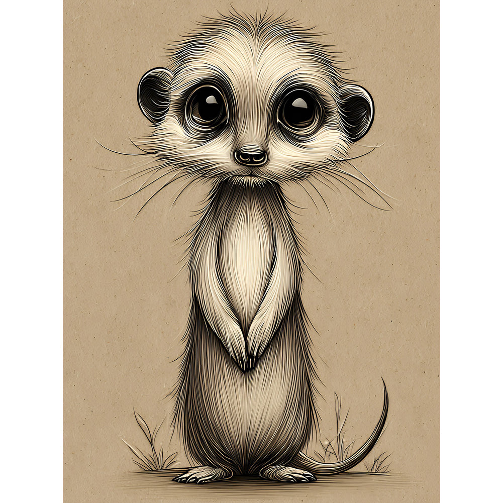 Diamond Painting - Full Round - Meerkats (30*40CM)