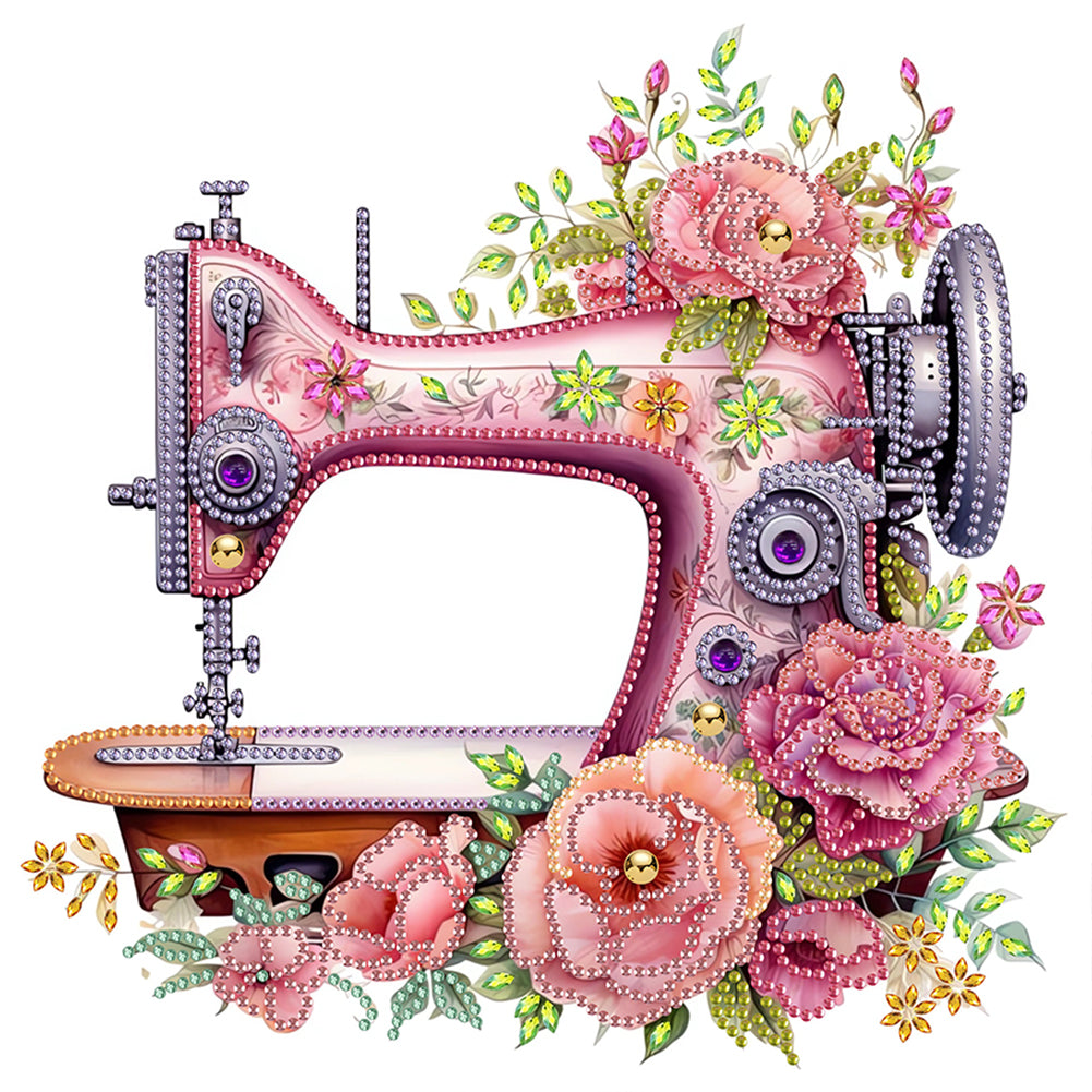 Diamond Painting - Partial Special Shaped - Sewing Machine (30*30CM)