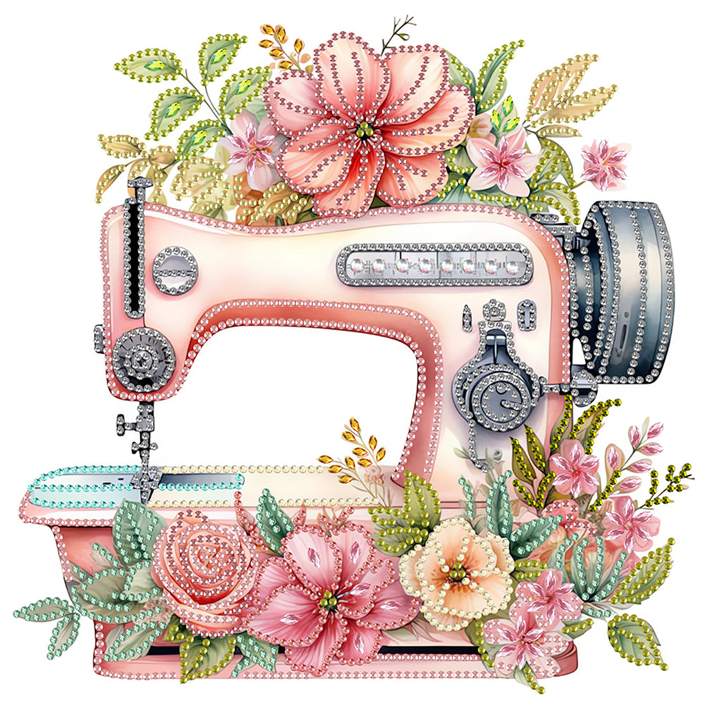 Diamond Painting - Partial Special Shaped - Sewing Machine (30*30CM)