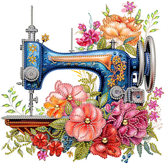 Diamond Painting - Partial Special Shaped - Sewing Machine (30*30CM)