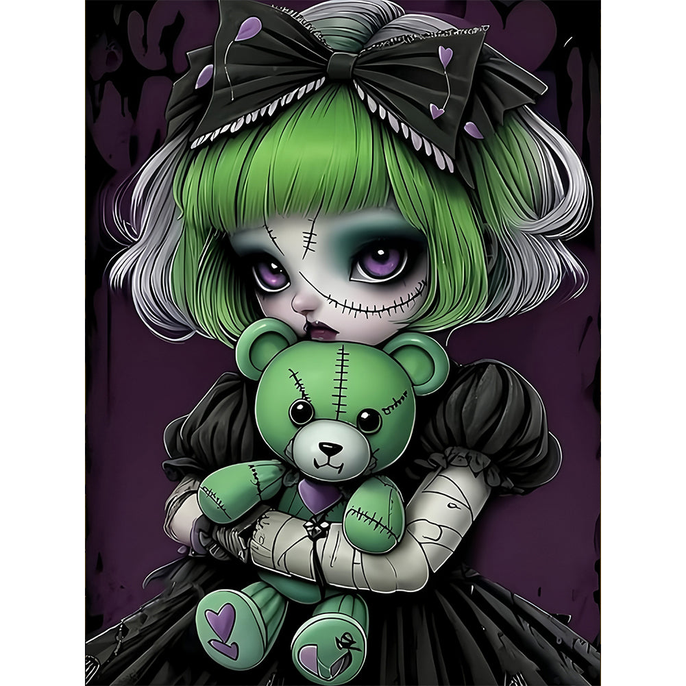 Diamond Painting - Full Round - Dark Girl (30*40CM)