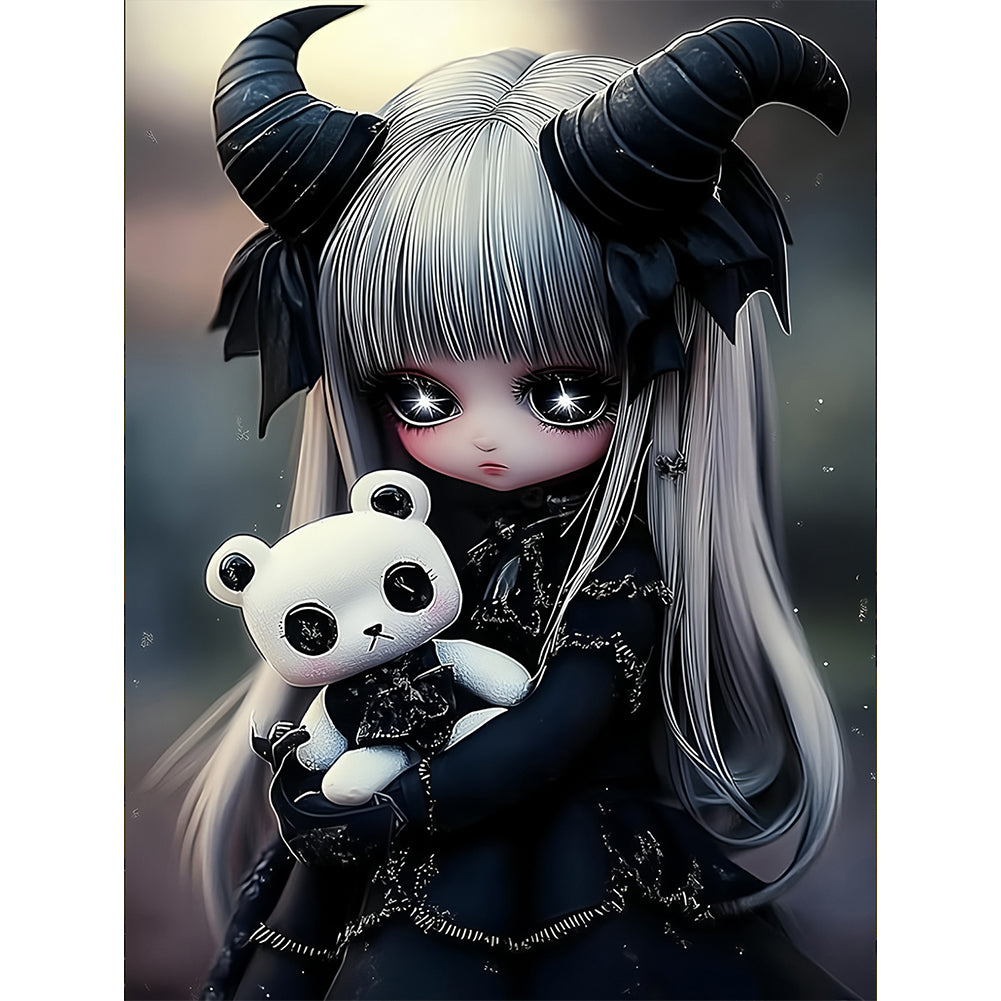 Diamond Painting - Full Round - Dark Girl (30*40CM)