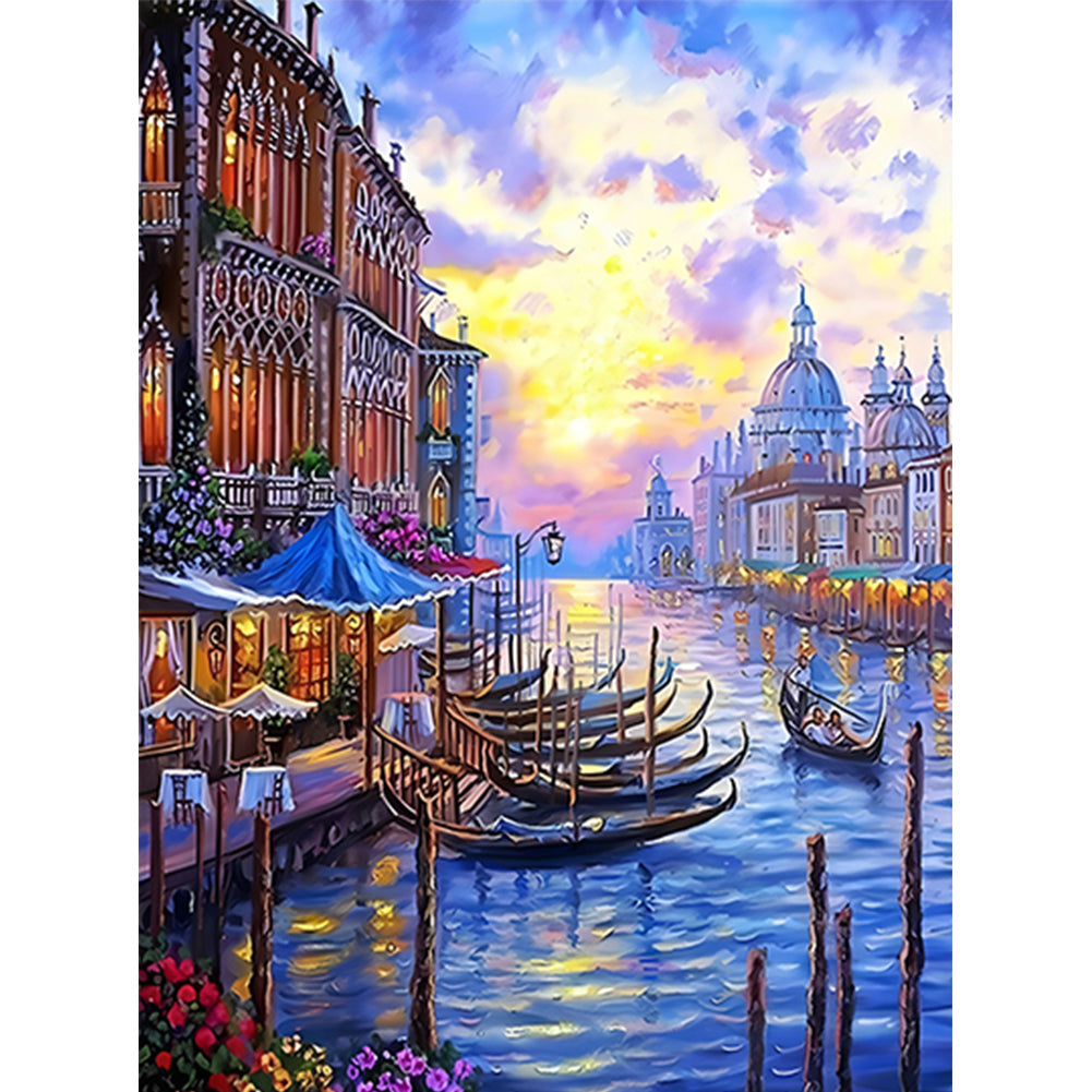 Diamond Painting - Full Round - City Street (40*50CM)