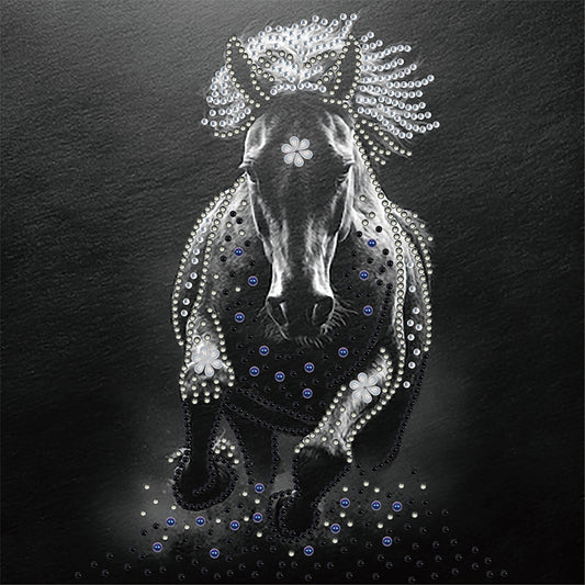 Diamond Painting - Partial Special Shaped - Horse (30*30CM)