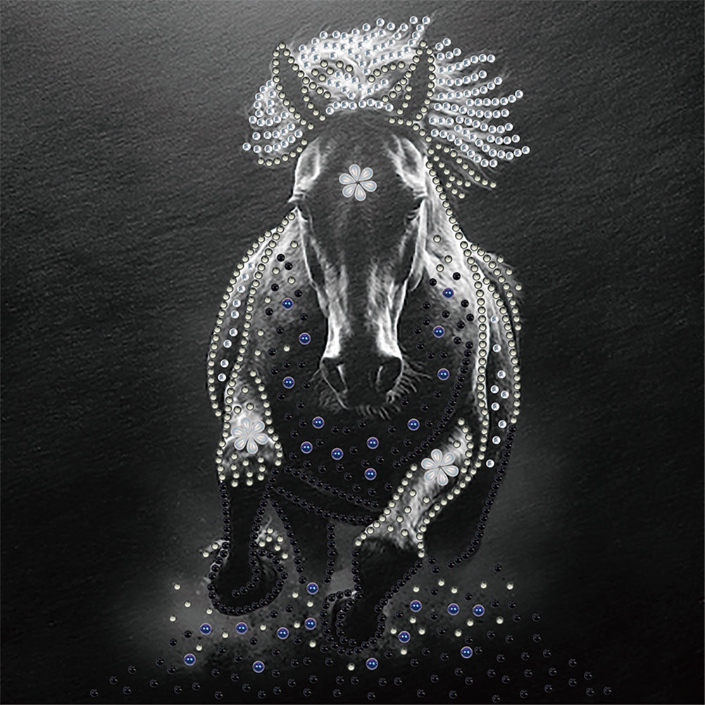 Diamond Painting - Partial Special Shaped - Horse (30*30CM)