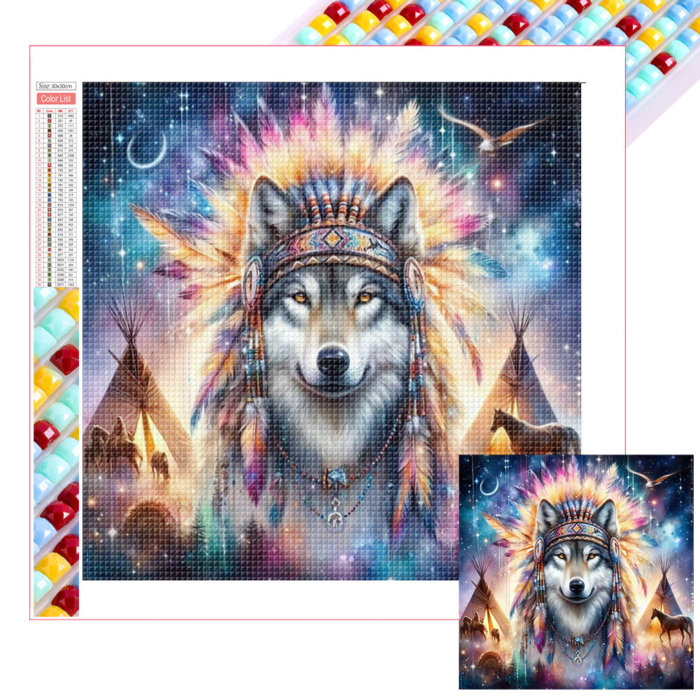 Diamond Painting - Full Square - Wolf (30*30CM)