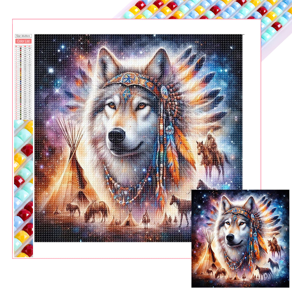 Diamond Painting - Full Square - Wolf (30*30CM)