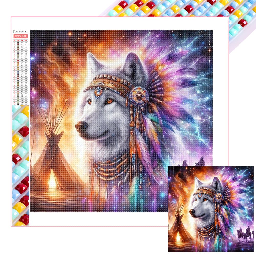 Diamond Painting - Full Square - Wolf (30*30CM)