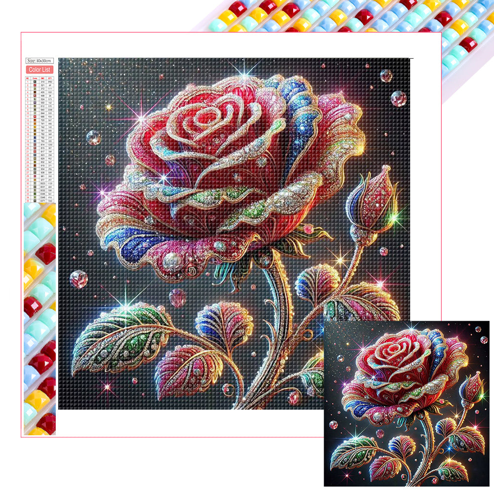 Diamond Painting - Full Square - Rose (30*30CM)