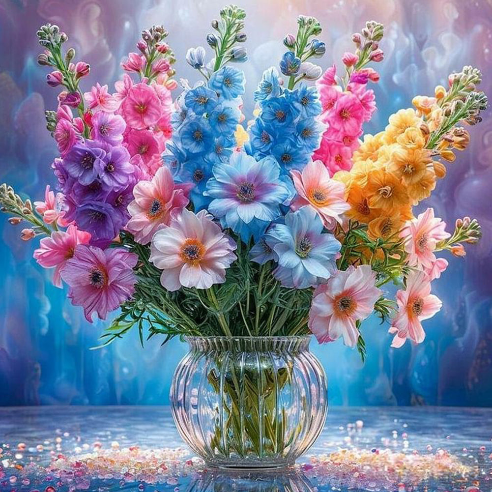 Diamond Painting - Full Round - Bouquet Of Flowers (30*30CM)